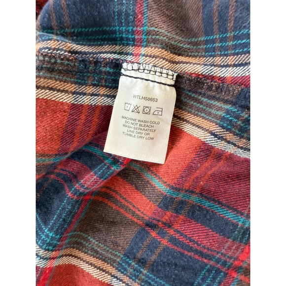 Wrangler Red and Blue Plaid Button-Down Shirt - Picture 3 of 8